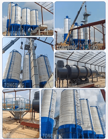 Dry powder line installation site