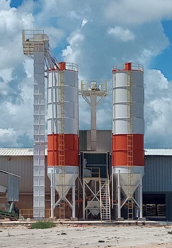 Installation of Dominican powder line2