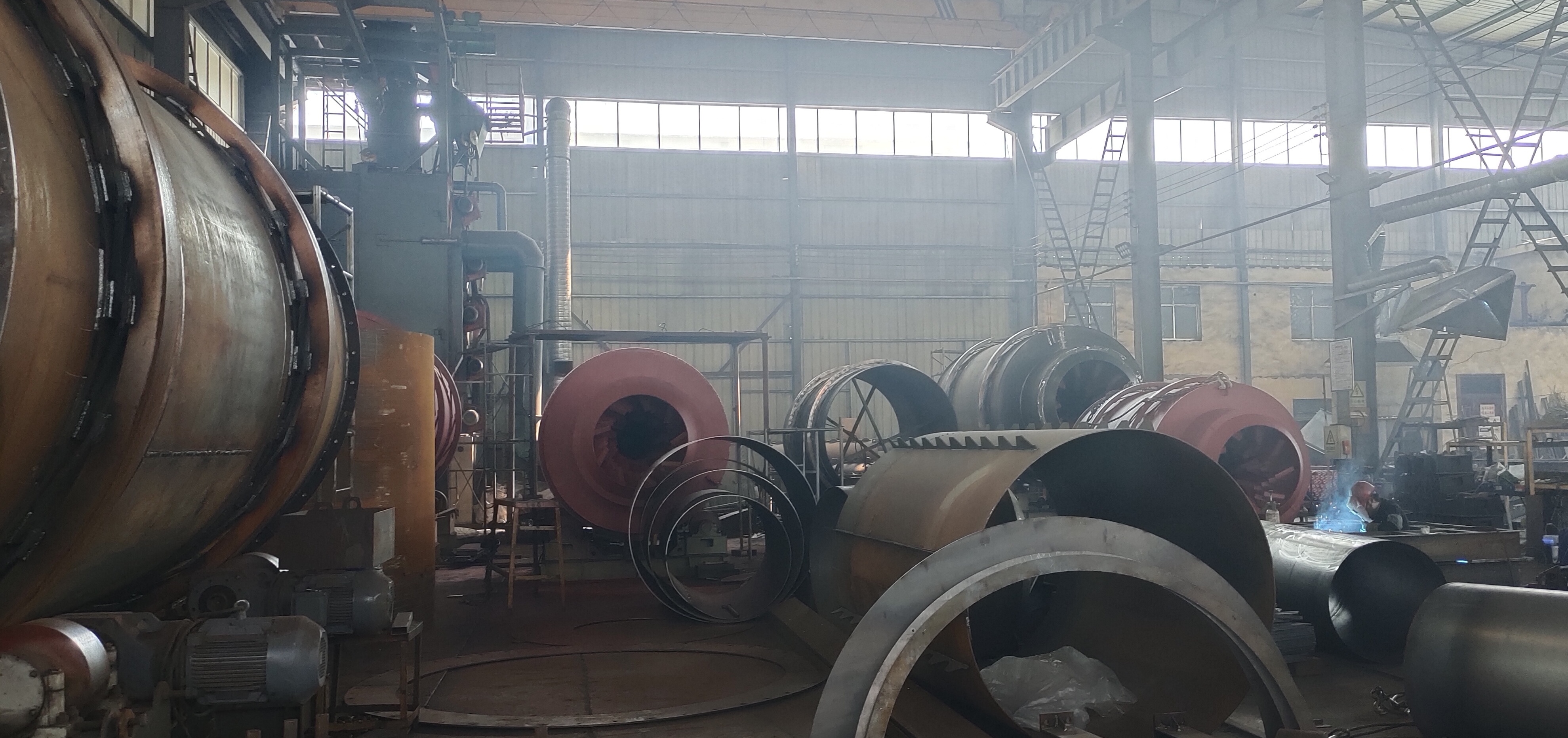 Factory interior workspace