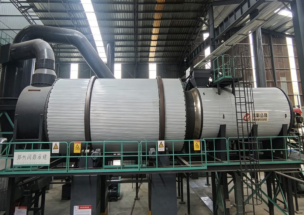 Quartz sand drying production line