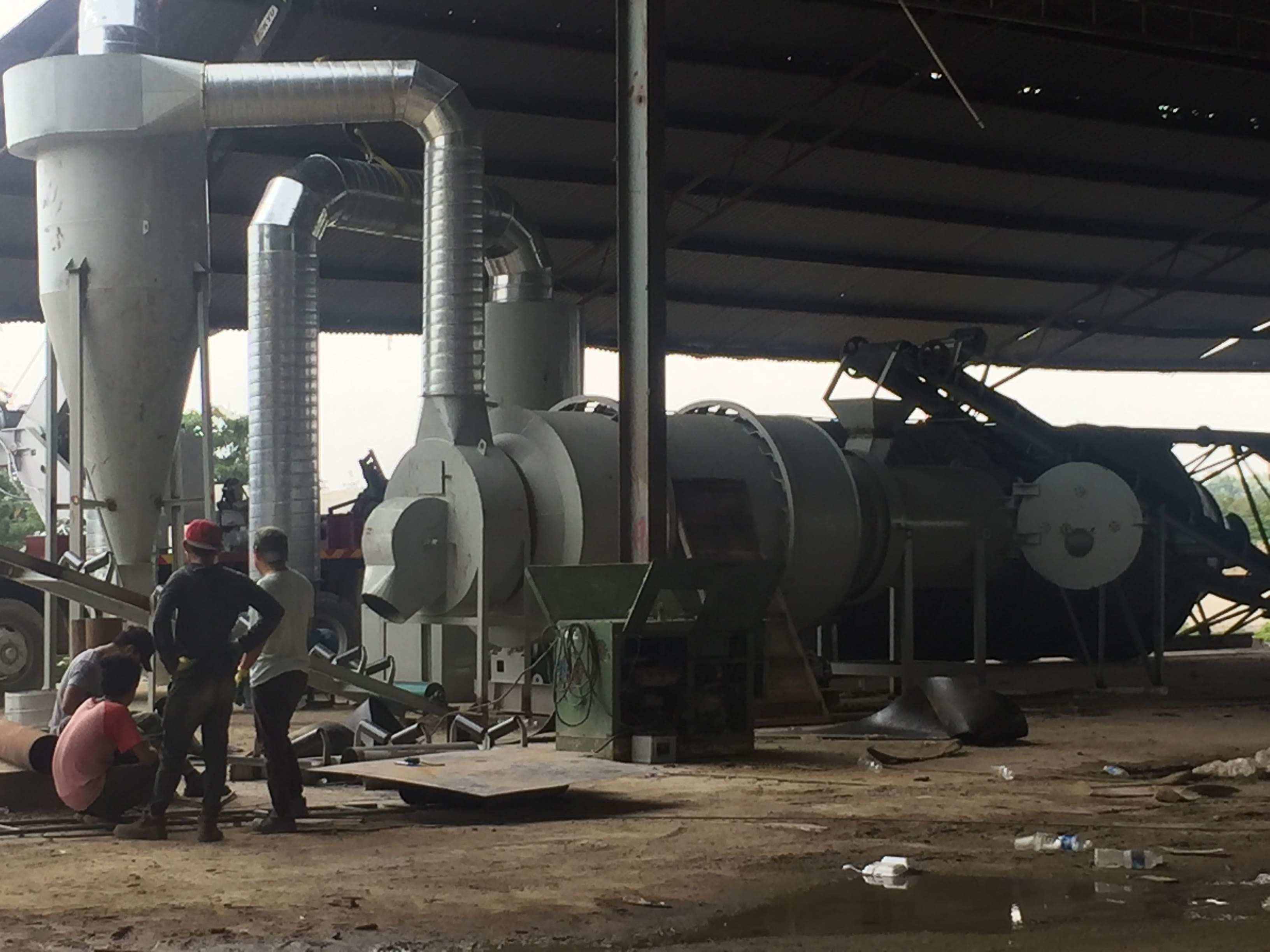 Belt conveyor， dryer ，cyclone ， belt conveyor